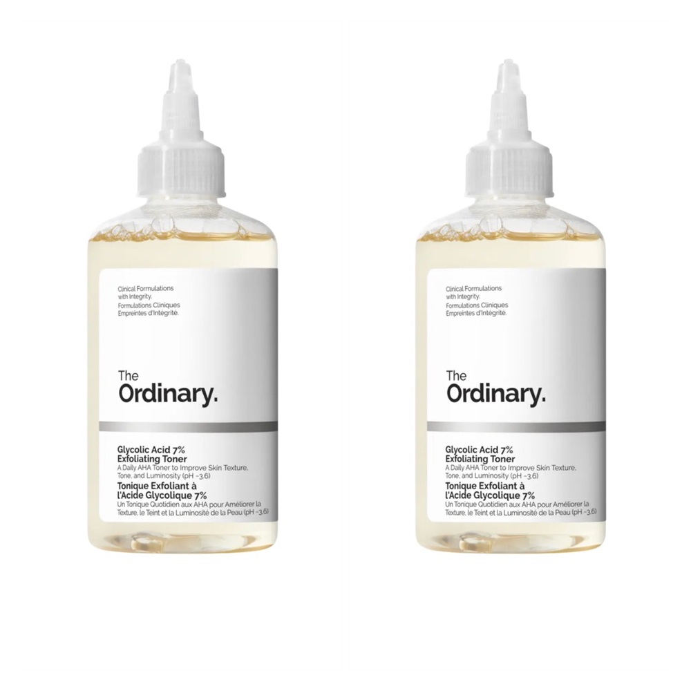(2) THE ORDINARY Glycolic Acid 7% Exfoliating Toner Bundle